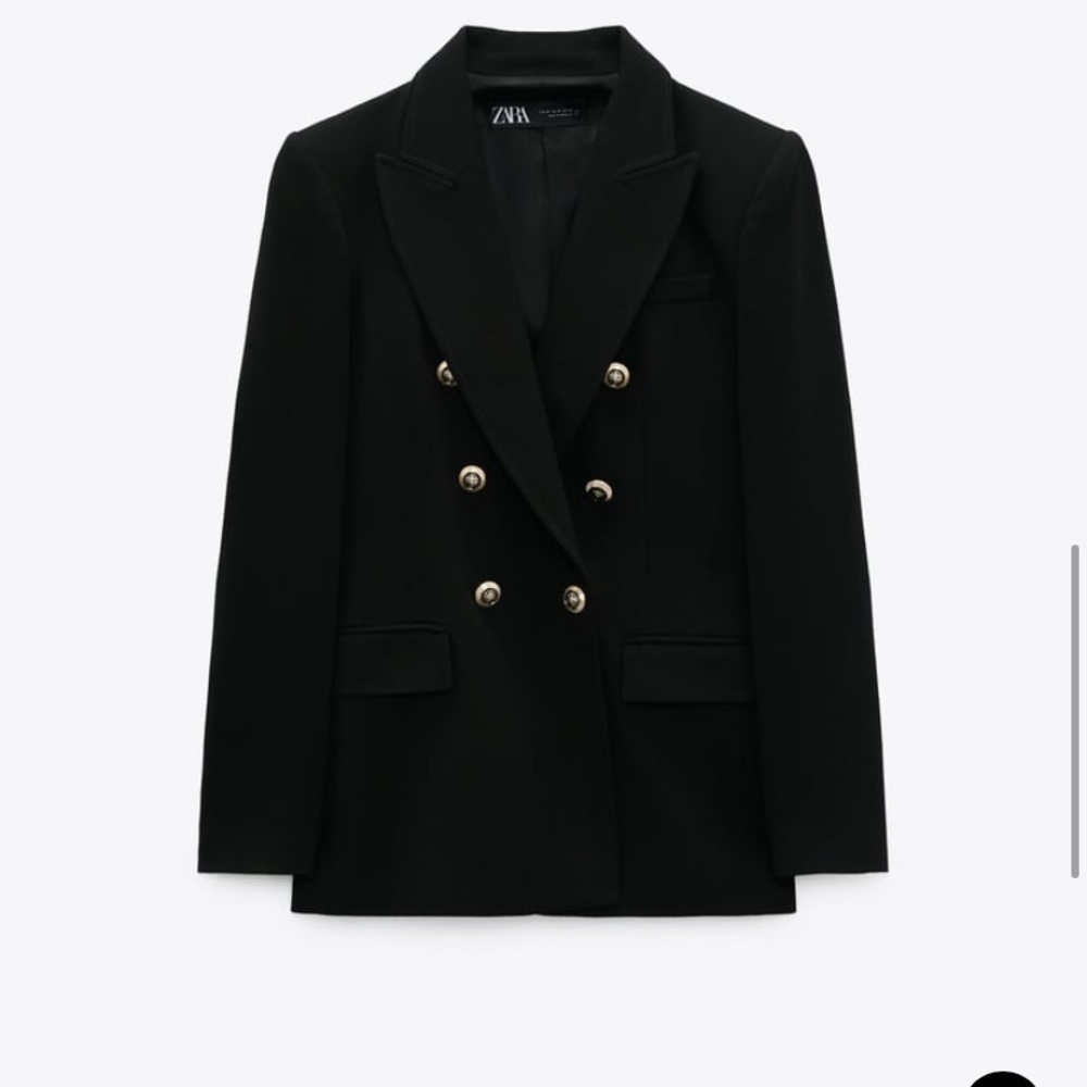 ZARA TAILORED DOUBLE BREASTED BLAZER XL - Picture 2 of 5